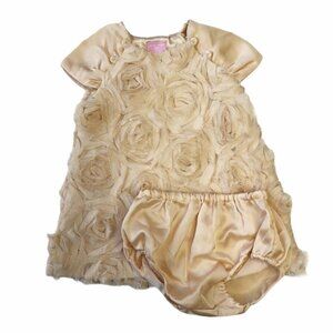 The Children’s Place Champagne Tulle Rose Dress